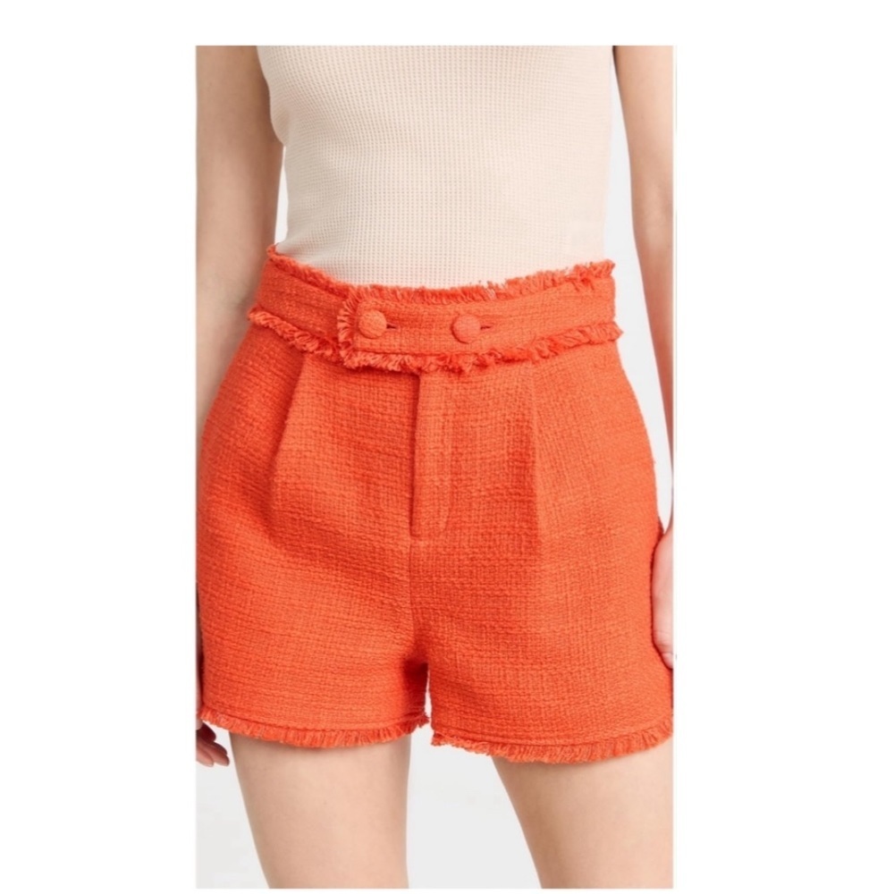 (SHORTS) Cinq a Sept Cherryl Shorts in Cherry Tomato- Size 0.